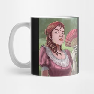 Pink 19th century girl Mug